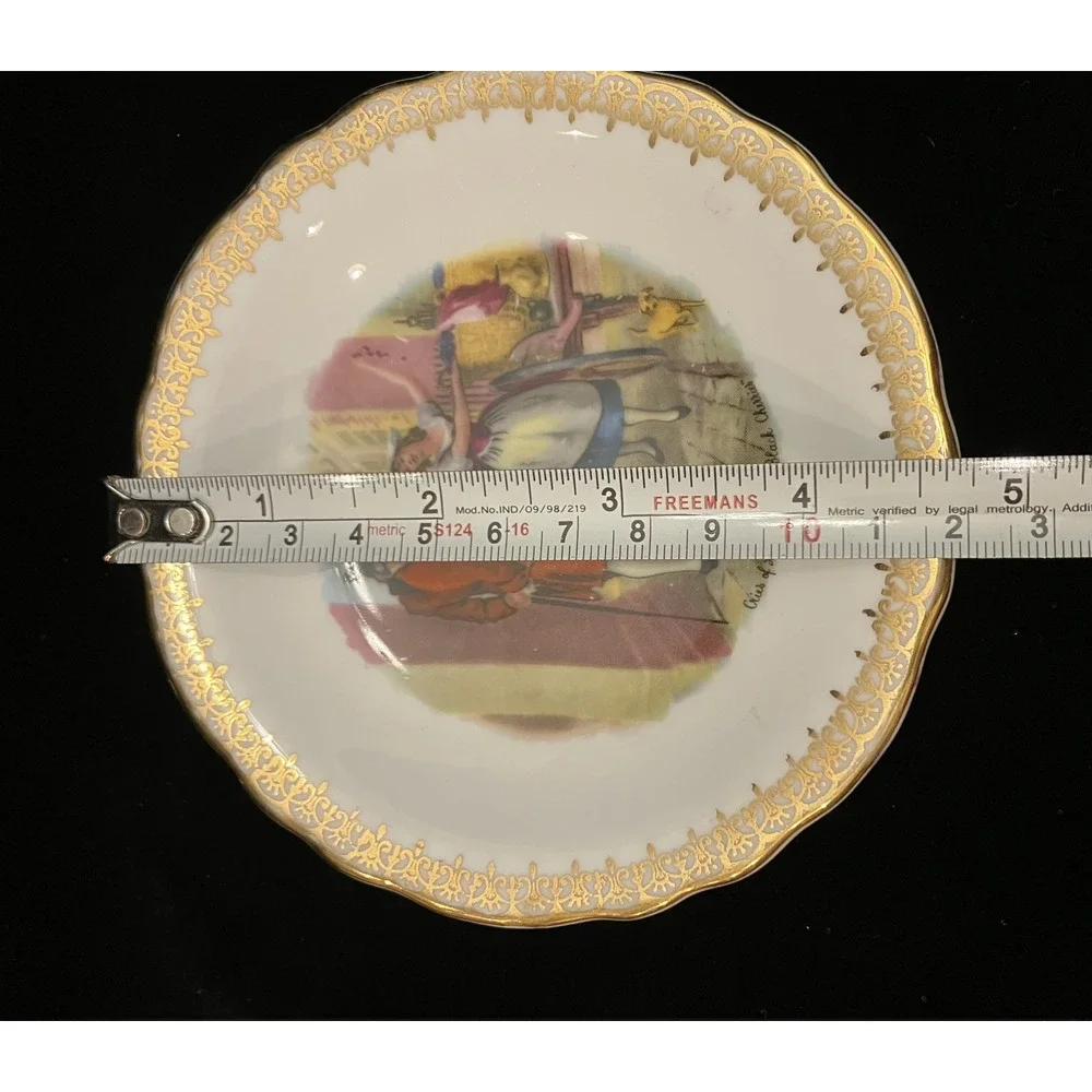 Vtg Royal Grafton Bone China Butter Trinket Dish England Cries London Cherries